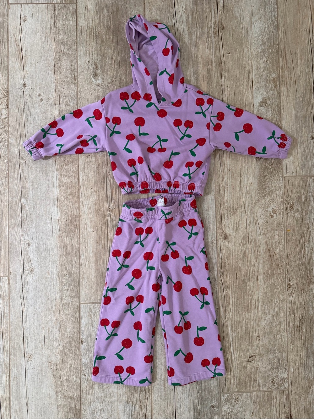 Old Navy Pink Cherry Print Set